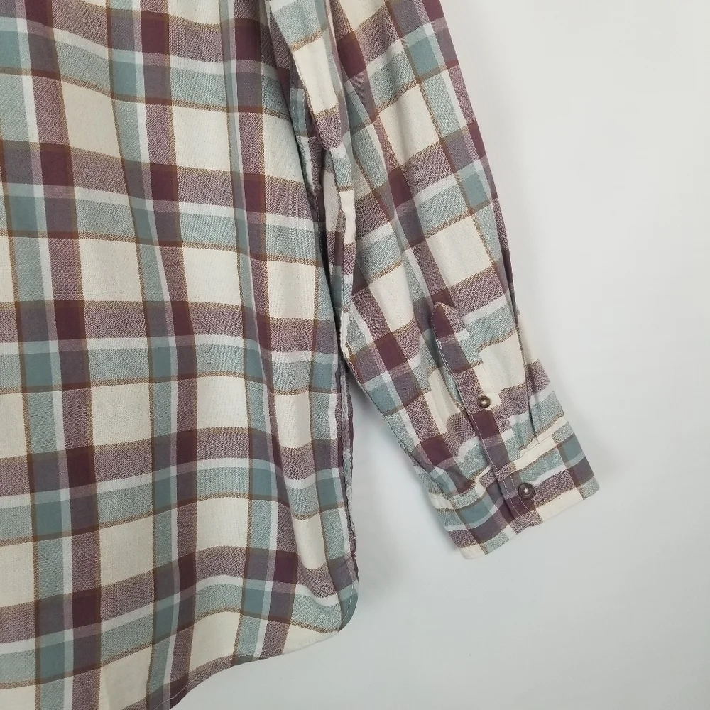 Carhartt Plaid Button‎ Down Front Shirt XXL 100% Cotton